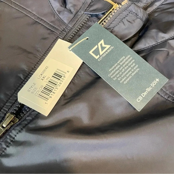 Cutter & Buck Men's Dry Tec Jacket Blue Size 2XL New Black • NWT - Picture 4 of 6